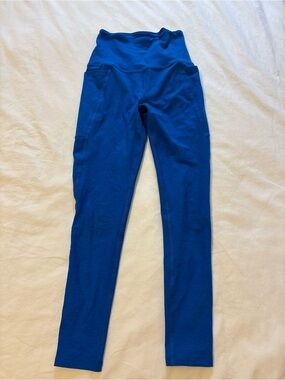 Beyond Yoga Royal Blue High-Rise Leggings with Pockets
